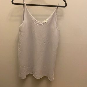 Grey Silk Tank Top